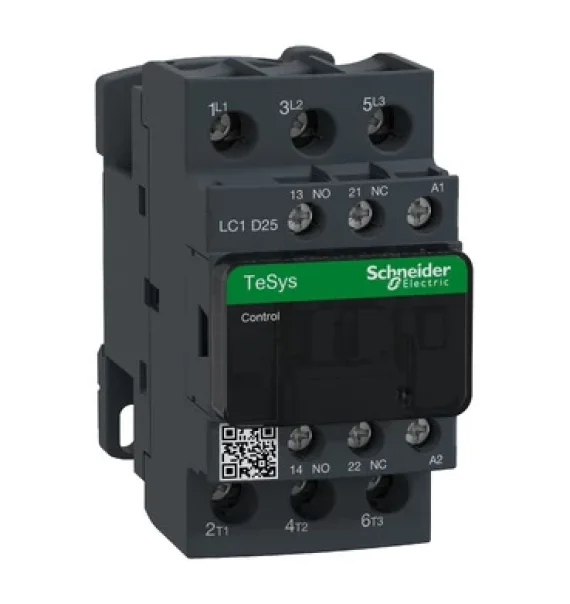 LC1D25F7 Schneider Electric TeSys D Kontaktor – 3P (3 NA) – AC-3 – <= 440 V 25 A – 110 V AC Bobin