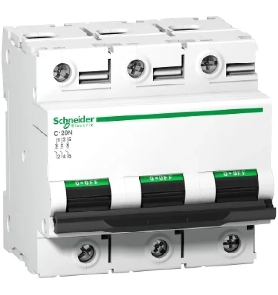 A9N18367 Schneider Electric Acti 9 C120N Circuit Breaker – 3P, 100A, C-curve, 10kA (IEC 60947-2)