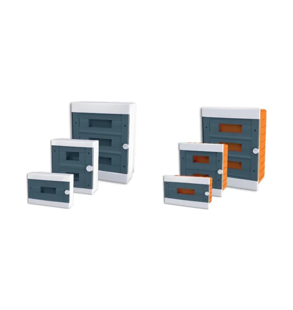 ARS IP40 Plaster Mounted Fuse Boxes – White/Black