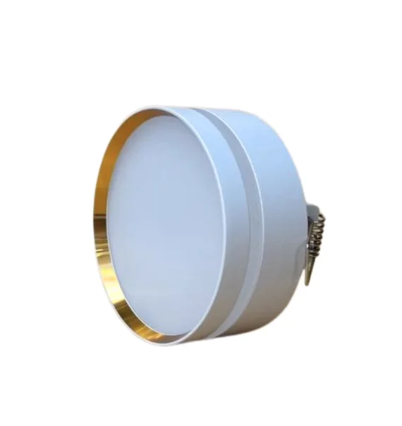 Delux ROMA 46 spot light (85×35 mm, white+gold, 4000K)