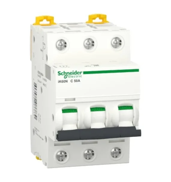 A9K24350 Schneider Electric iK60N Miniature Circuit Breaker – 3P, 50A, C Curve