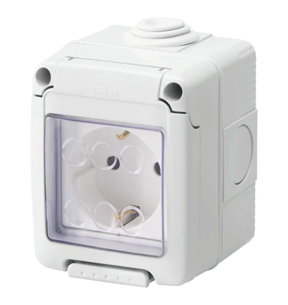 Gewiss 27 COMBI GW27844 – Alman standartlı rozetka 2P+E, 16A, IP55