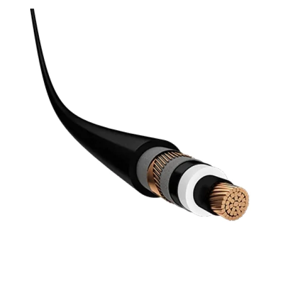 (N2XS(F)2Yy) Prysmian XLPE insulated, sub-blocking semiconductor tape, PE sheathed copper conductor single core high voltage cable