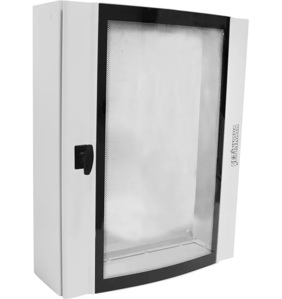 Çetinkaya – Insurance panel with mounting plate with glass door on plaster