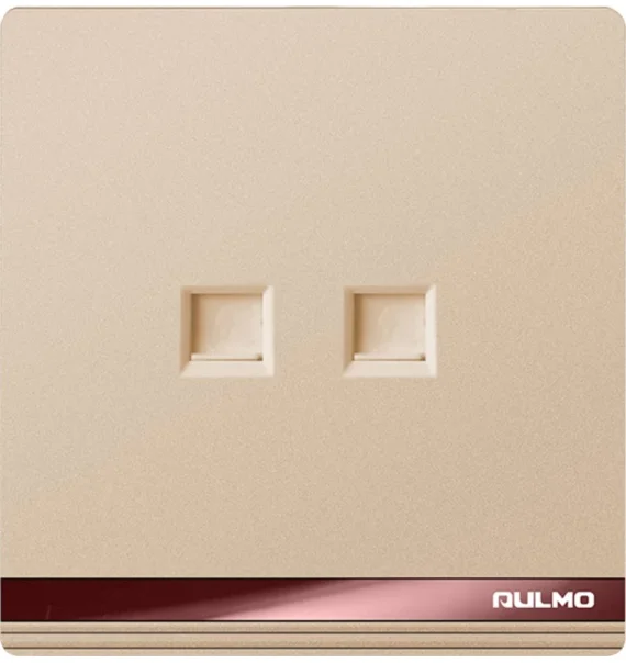 Aulmo TEL + NET socket – L50 series L5025 (White / Gray / Gold)