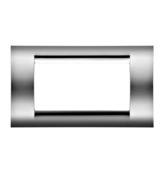 Gewiss PLAYBUS GW32074 – 4-module frame, metallized technopolymer, glossy, Soft Chrome