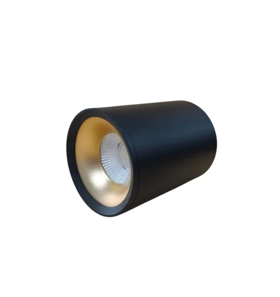 Delux TROYA 26B spot light 12W (85×110 mm, black+sandy gold, 6500K)