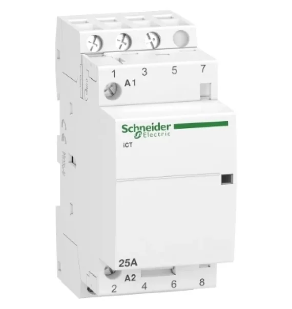 Schneider Electric iCT Contactor – 3 Pole, 3NO, 25A, 220–240V AC (A9C20833)
