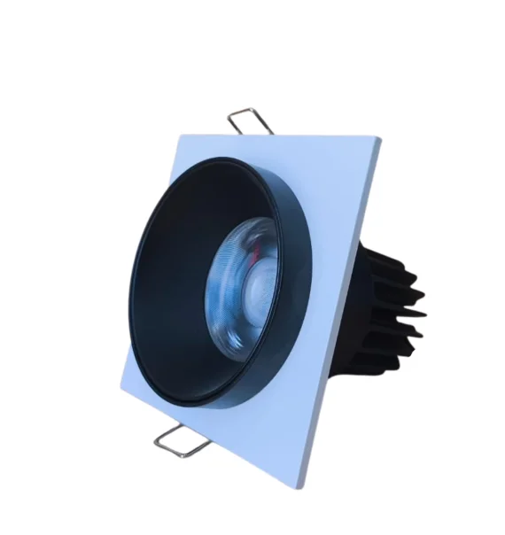 Delux ROMA 29W square spot light (92×92 mm, white + black, 12W 6500K)