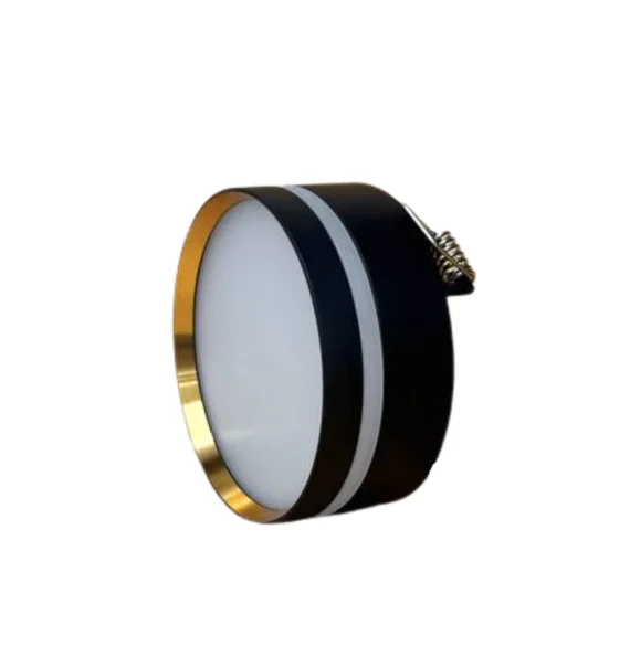 Delux ROMA 46 spot light (85×35 mm, black+gold, 4000K)