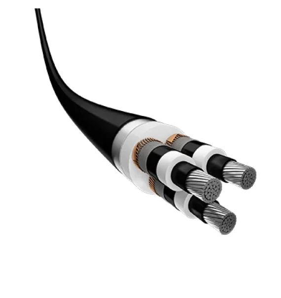 (NA2XSEBY-LS) Prysmian XLPE insulated, steel tape armoured, low smoke and gas impermeable PVC sheathed three core high voltage cable with aluminum conductor