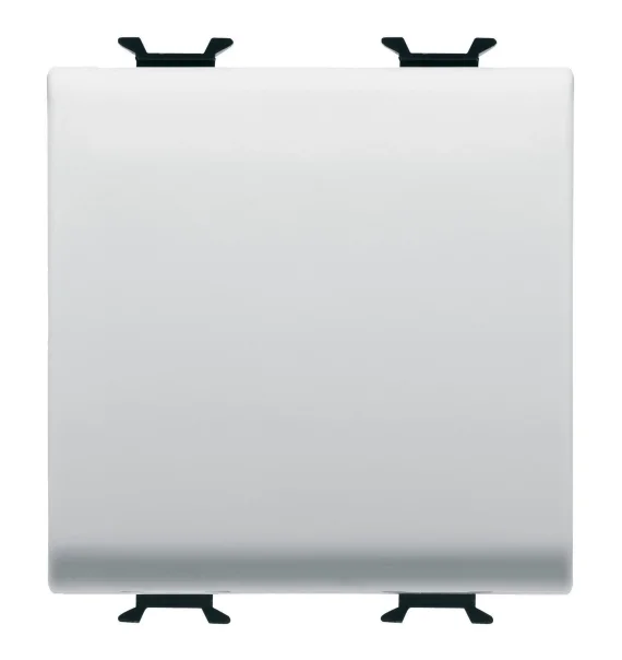 Gewiss GW10031 – Birqütblü açar, 16AX, 250V AC, neytral, 2 modul, Glossy White, Chorusmart