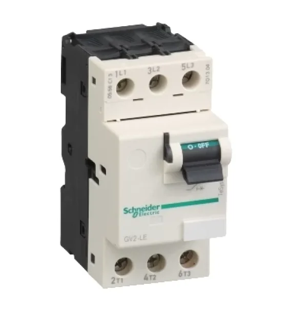Schneider Electric TeSys GV2LE10 – Motor Protection Circuit Breaker, 3P, 6.3A, magnetic, screw terminals