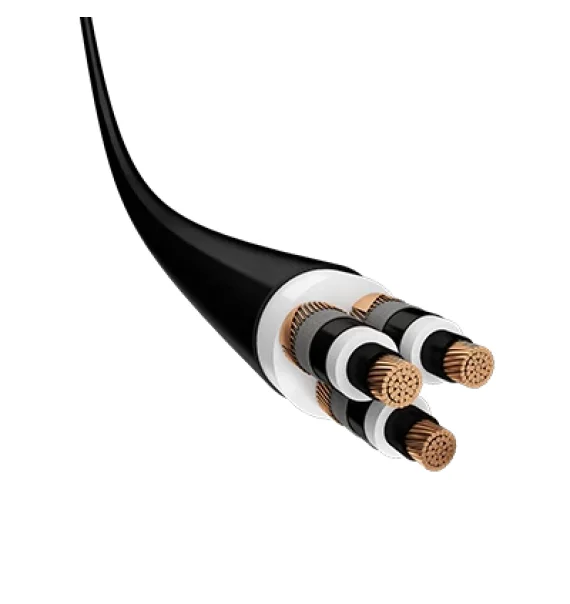 (N2XSE2Yy) Prysmian XLPE insulated, thickened PE sheath, copper conductor three core high voltage cable