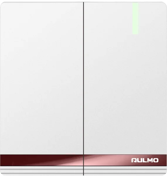 Aulmo 2-module circuit breaker L50 series L5004 – White / Gray / Gold, without vavience