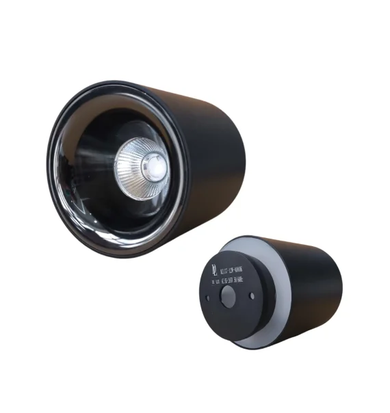 Delux TROYA 38BGB spot light 12W (black+gun black, 4000K)