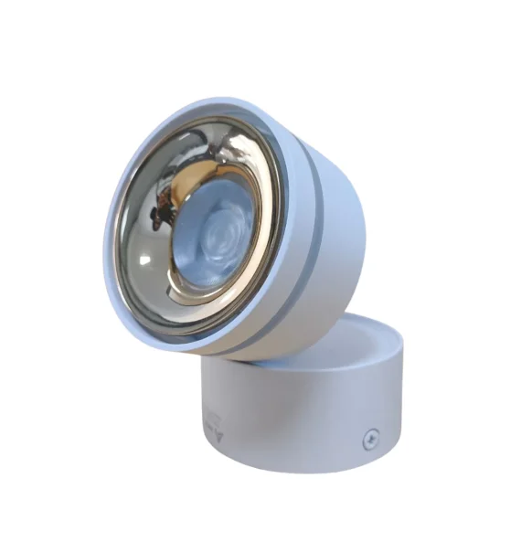 Delux TROYA 21W spot light 12W (85×90 mm, white+gold, 6500K)