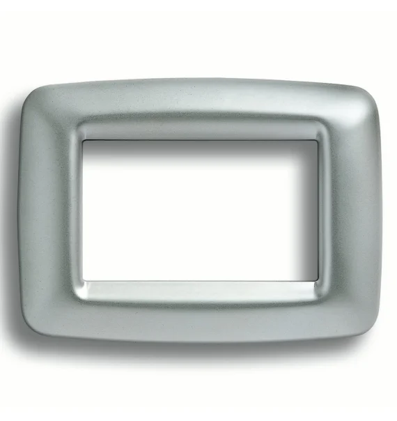 Gewiss PLAYBUS GW32754 – 4-module frame, technopolymer, satin, Soft Chrome