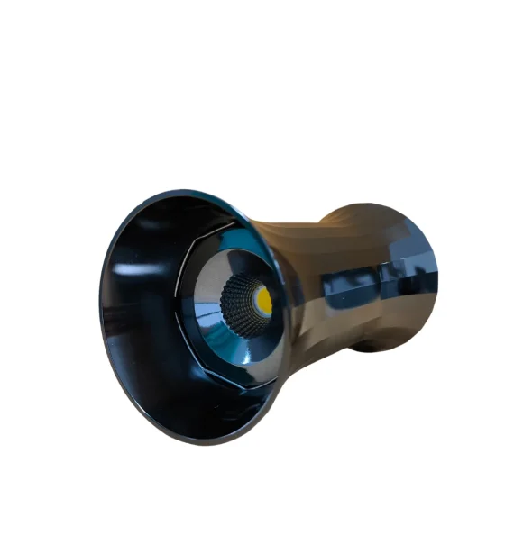 Delux TROYA 33GB spot light (70×119 mm, gun black)