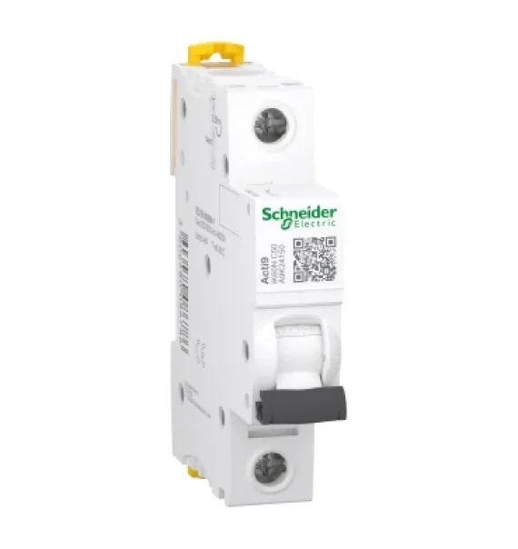 Schneider Electric iK60N Miniature Circuit Breaker – 1P, 50A, C Curve (A9K24150)