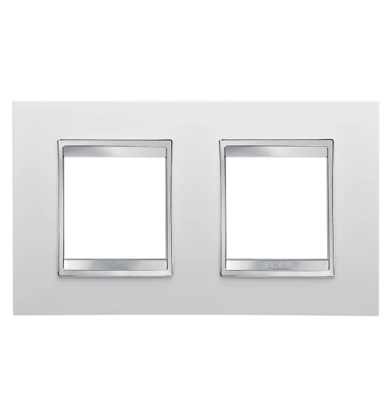 Gewiss CHORUSMART LUX Decorative Frame - 3 Modules - Black (Black) - Technopolymer