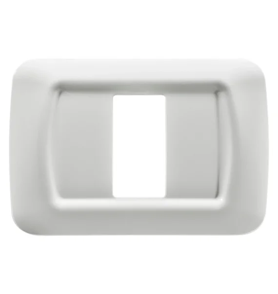 Gewiss GW22501 – Top System frame, 1 module, technopolymer, glossy Cloud White, System series