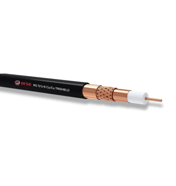 Erse RG 11/U-6 Cu/Cu TRISHIELD Coaxial Cable