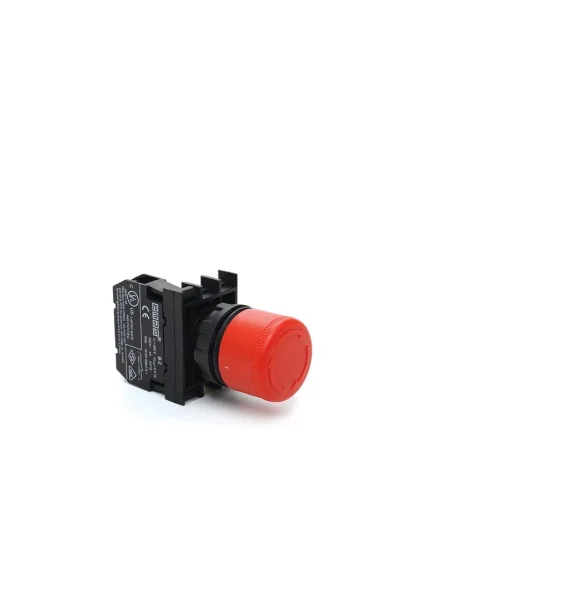 Emas B Series Plastic 1NC Emergency Stop 30mm with Toggle Mechanism Red — B200E30