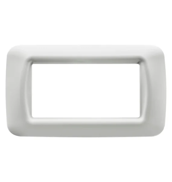 Gewiss GW22504 – Top System frame, 4 modules, technopolymer, glossy Cloud White, System series