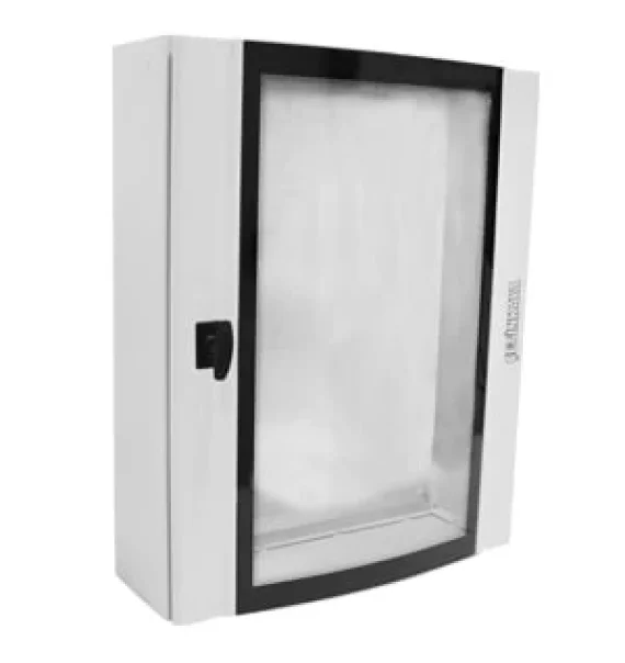 Çetinkaya CPD 6006020 SUM 60×60×20 mm Surround Metal Body Curved Tempered Glass Panel with Mounting Plate