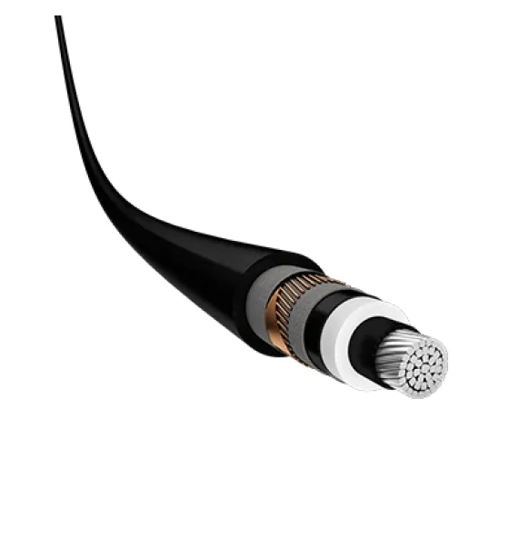(NA2XS(F)2Yy) Prysmian XLPE insulated, sub-blocking semiconductor tape, PE sheathed, aluminum conductor single core high voltage cable