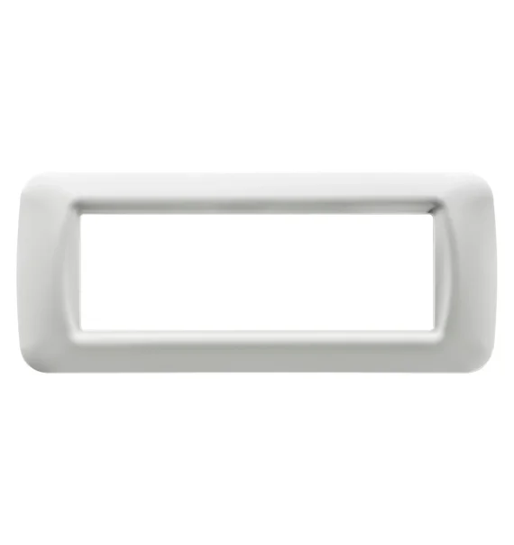 Gewiss GW22506 – Top System frame, 6 modules, technopolymer, glossy Cloud White, System series