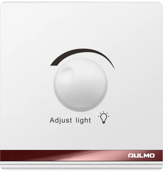 Aulmo 1-module circuit breaker + dimmer L50 series L5132 – White / Gray / Gold