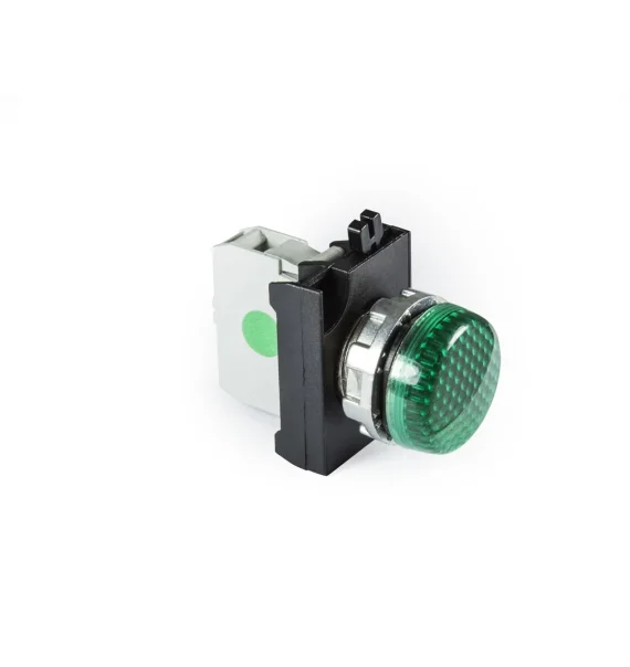 Emas CM Series 12-30V AC/DC Green 22mm Signal with Metal LED — CM090XY