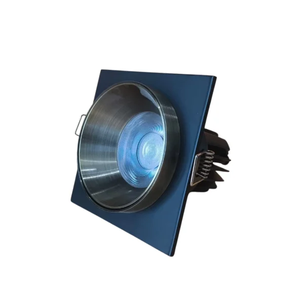 Delux ROMA 31B square spot light (92×92 mm, black + bronze, 12W 6500K)