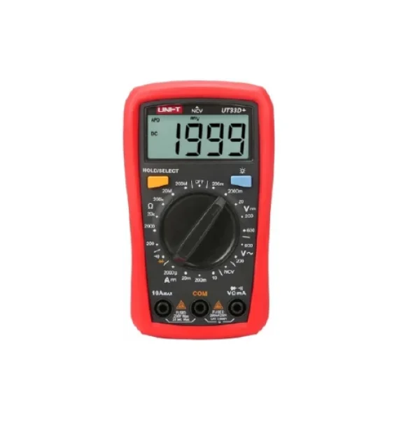 UNI-T UT33D+ Digital Multimeter (with NCV Voltage Detector)