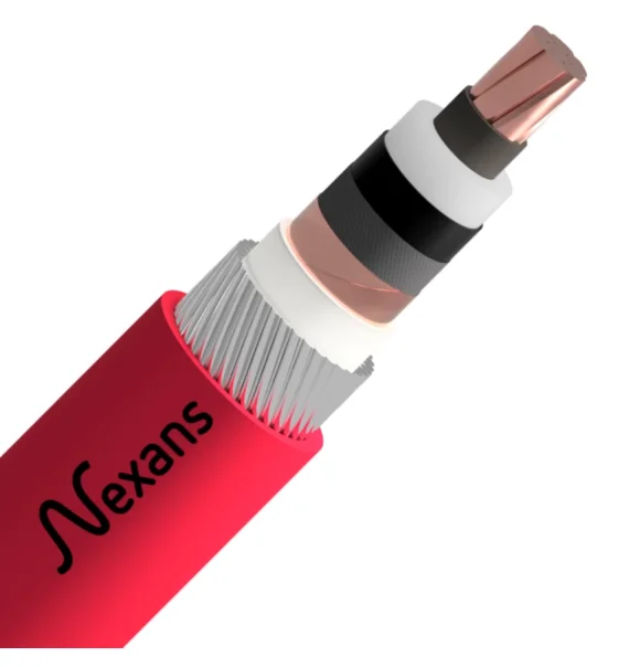 Nexans Armored Cable CU/XLPE/CTS/LSZH/AWA/LSZH – 6.35/11 kV