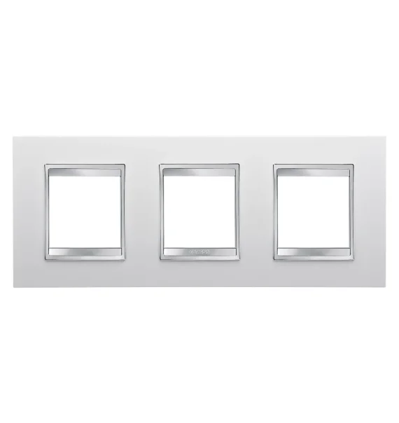 Gewiss CHORUSMART LUX Dekorativ Çərçivə – 6 Modul – Qara (Black) – Texnopolimer