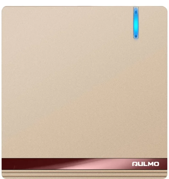 Aulmo 1-module circuit breaker L50 series L5001-LED – White / Gray / Gold, without vavience, with LED indicator