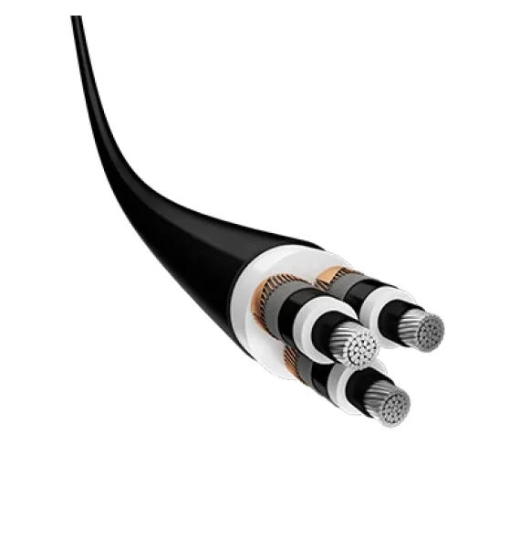 (NA2XSEY) Prysmian XLPE insulated, PVC sheathed, aluminum conductor three core high voltage cable
