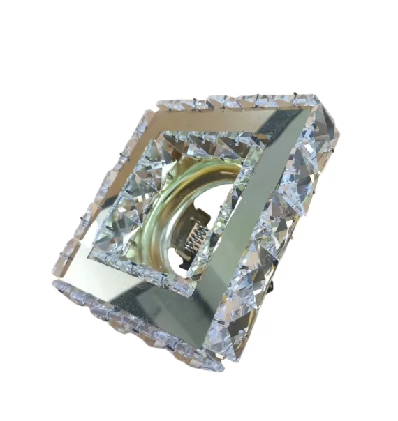 Delux C2018GD square crystal spot light