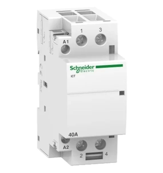 Schneider Electric iCT Contactor – 2 Pole, 2NO, 40A, 220–240V AC (A9C20842)