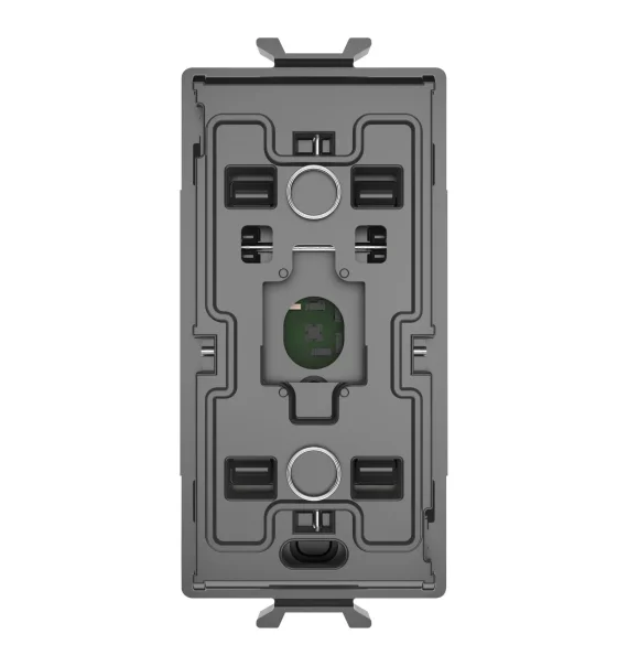 Gewiss GW10671 – Axial birqütblü açar modulu EVO, 100-240 В переменного тока, 50/60 Гц, 1 модуль, Глянцевый Белый, Chorusmart