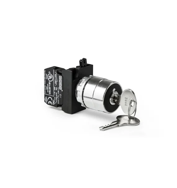 Emas CM Series Metal 1NO (0-I) 60° Keyed Stay-Put, Any Position Keyed Out 22mm — CM100AC20