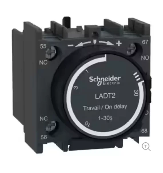 Schneider Electric TeSys Deca LADT2 – Pneumatic delay module – 0.1 to 30 seconds – 1NO + 1NC – Screw terminals