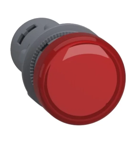 Schneider Electric XA2EVM4LC pilot light, plastic, red, Ø22, integrated LED, 220–230V AC, tamper protection