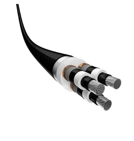 (NA2XSEBY-fl) Prysmian XLPE insulated, steel tape armoured, flame retardant PVC sheathed, aluminum conductor three core high voltage cable
