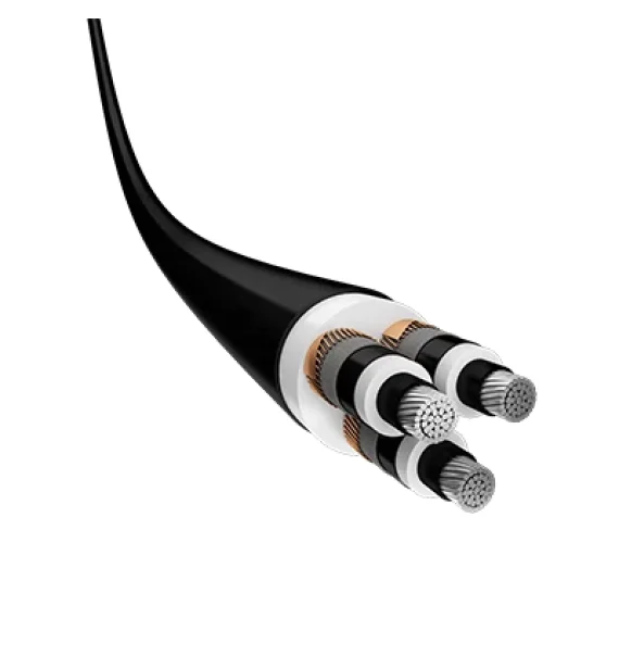 (NA2XSE2Yy) Prysmian XLPE insulated, thickened PE sheath, aluminum conductor three core high voltage cable