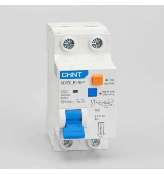 Chint Nxble 63Y 1Pn 20A 10Ma Electronic Type Ac Differential Automatic Acar 45Ka