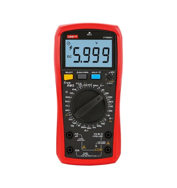 UNI-T UT890D+ Digital Multimeter (with True RMS, NCV and Temperature Measurement)